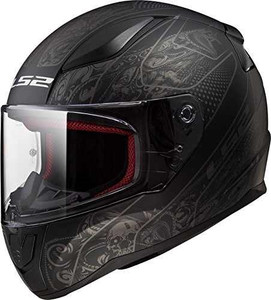 LS2 Rapid II Crypt full-face motorcycle helmet in matte black LS2 Rapid II Crypt full-face motorcycle helmet in matte black