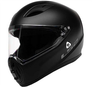 LS2 Street Fighter Snell Approved Full Face Helmet, Matte Black LS2 Street Fighter Snell Approved Full Face Helmet, Matte Black