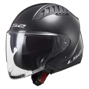 LS2 Black Copter Open Face Motorcycle Helmet with Built-in Sun Shield and Quick Release Strap LS2 Black Copter Open Face Motorcycle Helmet with Built-in Sun Shield and Quick Release Strap