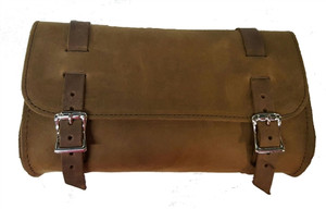 Genuine Leather Brown Motorcycle Tool Bag, USA Cowhide Genuine Leather Brown Motorcycle Tool Bag, USA Cowhide