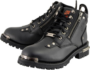 Ladies Milwaukee Leather Lace-Up Biker Boots Ladies Milwaukee Leather Lace-Up Biker Boots
