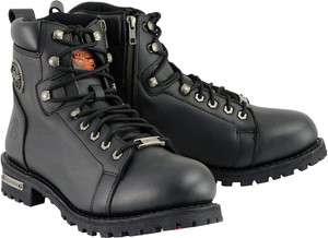 Milwaukee Leather MBM100 Men's Lace-Up Motorcycle Boots Milwaukee Leather MBM100 Men's Lace-Up Motorcycle Boots