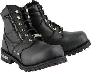 Milwaukee Leather MBM9050 Men's Black 6-inch Motorcycle Boots Milwaukee Leather MBM9050 Men's Black 6-inch Motorcycle Boots