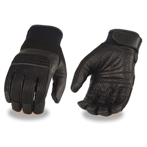 Milwaukee Leather MG7503 Men's iTouch Screen Black Mesh Motorcycle Gloves Milwaukee Leather MG7503 Men's iTouch Screen Black Mesh Motorcycle Gloves