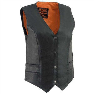 Ladies Classic Milwaukee Leather Motorcycle Club Vest ML1253