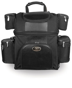 Double Barrel Motorcycle Sissy Bar Bag by Milwaukee Double Barrel Motorcycle Sissy Bar Bag by Milwaukee