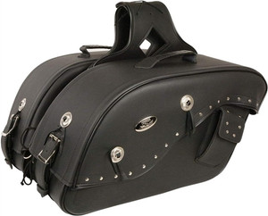 Milwaukee MP8301 Black PVC Cruiser Style Throw Over Saddlebags Milwaukee MP8301 Black PVC Cruiser Style Throw Over Saddlebags