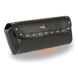 Milwaukee Leather PVC Motorcycle Tool Bag, Studded Detail Milwaukee Leather PVC Motorcycle Tool Bag, Studded Detail