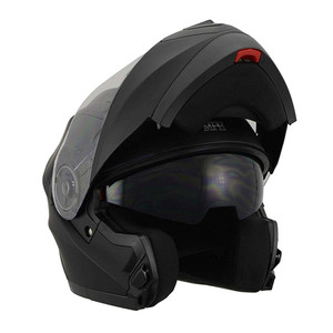 Matte Black Flip-Up Motorcycle Helmet by Milwaukee