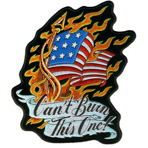 Biker Patches Can't Burn This One USA Flag, Hot Leathers Biker Patches Can't Burn This One USA Flag, Hot Leathers