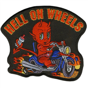 Kids Baby Biker Hell On Wheels Patches, Hot Leathers Kids Baby Biker Hell On Wheels Patches, Hot Leathers