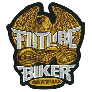 Kids Future Biker Badge, Born in USA Patch, Hot Leathers Kids Future Biker Badge, Born in USA Patch, Hot Leathers