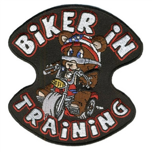 Kids Biker In Training Motorcycle Bear Patches, Hot Leathers Kids Biker In Training Motorcycle Bear Patches, Hot Leathers