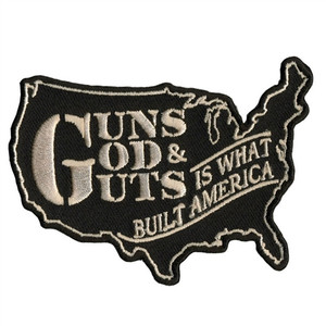 Guns, God, Guts Built America Patch, Hot Leathers Patches Guns, God, Guts Built America Patch, Hot Leathers Patches