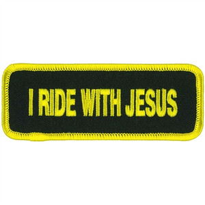I Ride With Jesus - Religious Hot Leathers Biker Patches I Ride With Jesus - Religious Hot Leathers Biker Patches