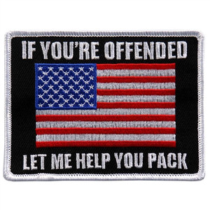 If You're Offended.. Let Me Help You Pack.. Patch, Hot Leathers If You're Offended.. Let Me Help You Pack.. Patch, Hot Leathers