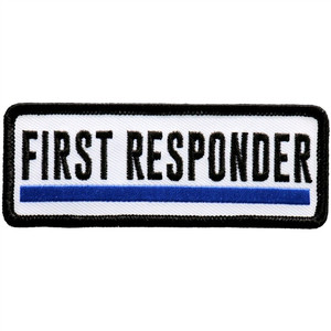 First Responder Blue Line Biker Patches, Hot Leathers First Responder Blue Line Biker Patches, Hot Leathers