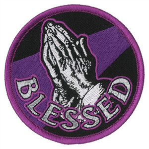Blessed - Embroidered Biker Patches by Hot Leathers Blessed - Embroidered Biker Patches by Hot Leathers