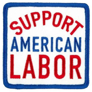 Support American Labor Hot Leathers Biker Patch Support American Labor Hot Leathers Biker Patch