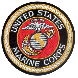 United States Marine Corps Round Patch, Biker Military Patches United States Marine Corps Round Patch, Biker Military Patches