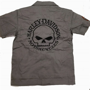 Harley-Davidson® Big Boys' T-Shirt, Double Layer Knit Long Sleeve Tee -  Gray - Wisconsin Harley-Davidson