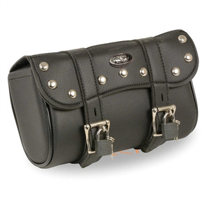 SH616S Black Studded PVC Motorcycle Tool Bag with Key Locks SH616S Black Studded PVC Motorcycle Tool Bag with Key Locks