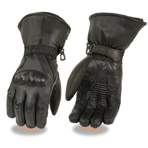 Milwaukee Leather Waterproof Gauntlet Gloves with Hard Knuckles Milwaukee Leather Waterproof Gauntlet Gloves with Hard Knuckles