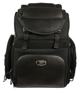 Milwaukee SH689 Black Textile Touring Motorcycle Sissy Bar Bag Milwaukee SH689 Black Textile Touring Motorcycle Sissy Bar Bag