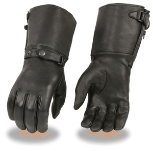 Milwaukee Leather SH859 Ladies Black Deerskin Thermal Gauntlet Gloves Milwaukee Leather SH859 Ladies Black Deerskin Thermal Gauntlet Gloves