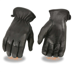 Ladies Leather Motorcycle Gloves: Unlined Soft Deerskin Ladies Leather Motorcycle Gloves: Unlined Soft Deerskin