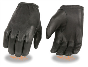Milwaukee Men's Black Short Wrist Deerskin Leather Gloves, Unlined Milwaukee Men's Black Short Wrist Deerskin Leather Gloves, Unlined