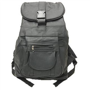 Large Black Leather Back Pack Large Black Leather Back Pack