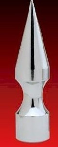 Large Chrome Helmet Spike Large Chrome Helmet Spike