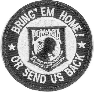 POW MIA "Bring 'EM Home" Motorcycle Patch POW MIA "Bring 'EM Home" Motorcycle Patch