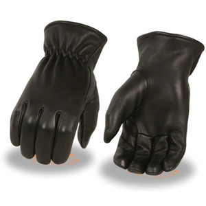 Premium Deerskin Men's Black Leather Gloves, Unlined Riding Premium Deerskin Men's Black Leather Gloves, Unlined Riding