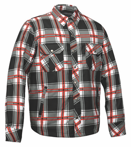 Men's Flannel Motorcycle Armored Shirt with DuPont™ Kevlar® reinforcement and CE-approved armor Men's Flannel Motorcycle Armored Shirt with DuPont™ Kevlar® reinforcement and CE-approved armor