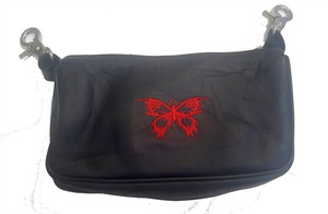 Biker Leather "Hip Purse" - Red Butterfly Biker Leather "Hip Purse" - Red Butterfly