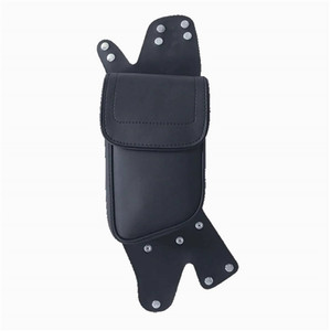 Right Side Motorcycle Crash Bar Bag Pouch, Black PVC Right Side Motorcycle Crash Bar Bag Pouch, Black PVC