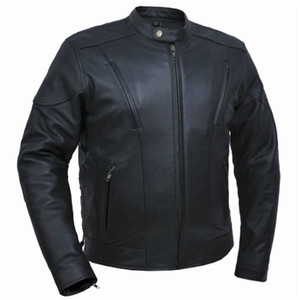 Scooter Men's Motorcycle Jackets - Premium Leather, Unik 305 Scooter Men's Motorcycle Jackets - Premium Leather, Unik 305