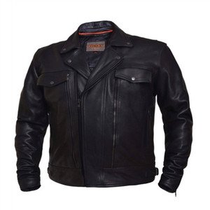 Kids Black Leather Motorcycle Jacket - Utility Pocket Style Biker Kids Black Leather Motorcycle Jacket - Utility Pocket Style Biker