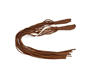 Brown Fringe Leather Motorcycle Grip Cover Brown Fringe Leather Motorcycle Grip Cover