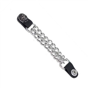 Spider Web Motorcycle Vest Extender, USA Made, Genuine Leather Spider Web Motorcycle Vest Extender, USA Made, Genuine Leather