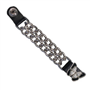 Ladies Motorcycle Vest Extenders: Silver Butterfly Ladies Motorcycle Vest Extenders: Silver Butterfly