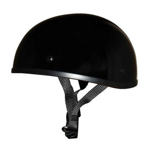 gloss black smallest DOT beanie motorcycle helmet with quick-release adjustable buckle, low-profile design gloss black smallest DOT beanie motorcycle helmet with quick-release adjustable buckle, low-profile design