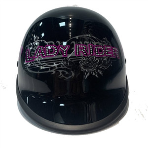 Smallest DOT Women's Motorcycle Helmets: Polo Lady Rider, Gloss Black, Pink Smallest DOT Women's Motorcycle Helmets: Polo Lady Rider, Gloss Black, Pink
