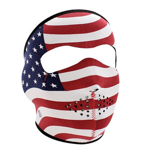 USA Flag Motorcycle Face Mask, Full Neoprene Stars & Stripes USA Flag Motorcycle Face Mask, Full Neoprene Stars & Stripes