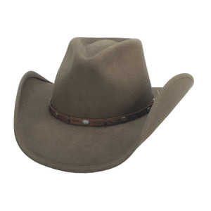 Bullhide Wild Horse Wool Western Hat featuring a 3¾-inch shapeable brim and pinch front crown Bullhide Wild Horse Wool Western Hat featuring a 3¾-inch shapeable brim and pinch front crown