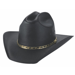 Bullhide Hats Kids Black Straw Western "Buddy" Bullhide Hats Kids Black Straw Western "Buddy"