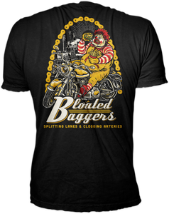 Bloated Baggers McDonalds Motorcycle Shirt Bloated Baggers McDonalds Motorcycle Shirt