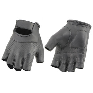 Milwaukee Leather MG7780 Women's Perforated Fingerless Motorcycle Gloves Milwaukee Leather MG7780 Women's Perforated Fingerless Motorcycle Gloves
